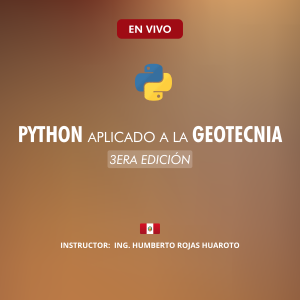 Python Aplicado a la Ingeniería Geotécnica – 3ra Edición (Aplicaciones web + instrumentación geotécnica)